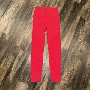 Fabletics Women's Red Camo Mid Rise Leggings Size Large